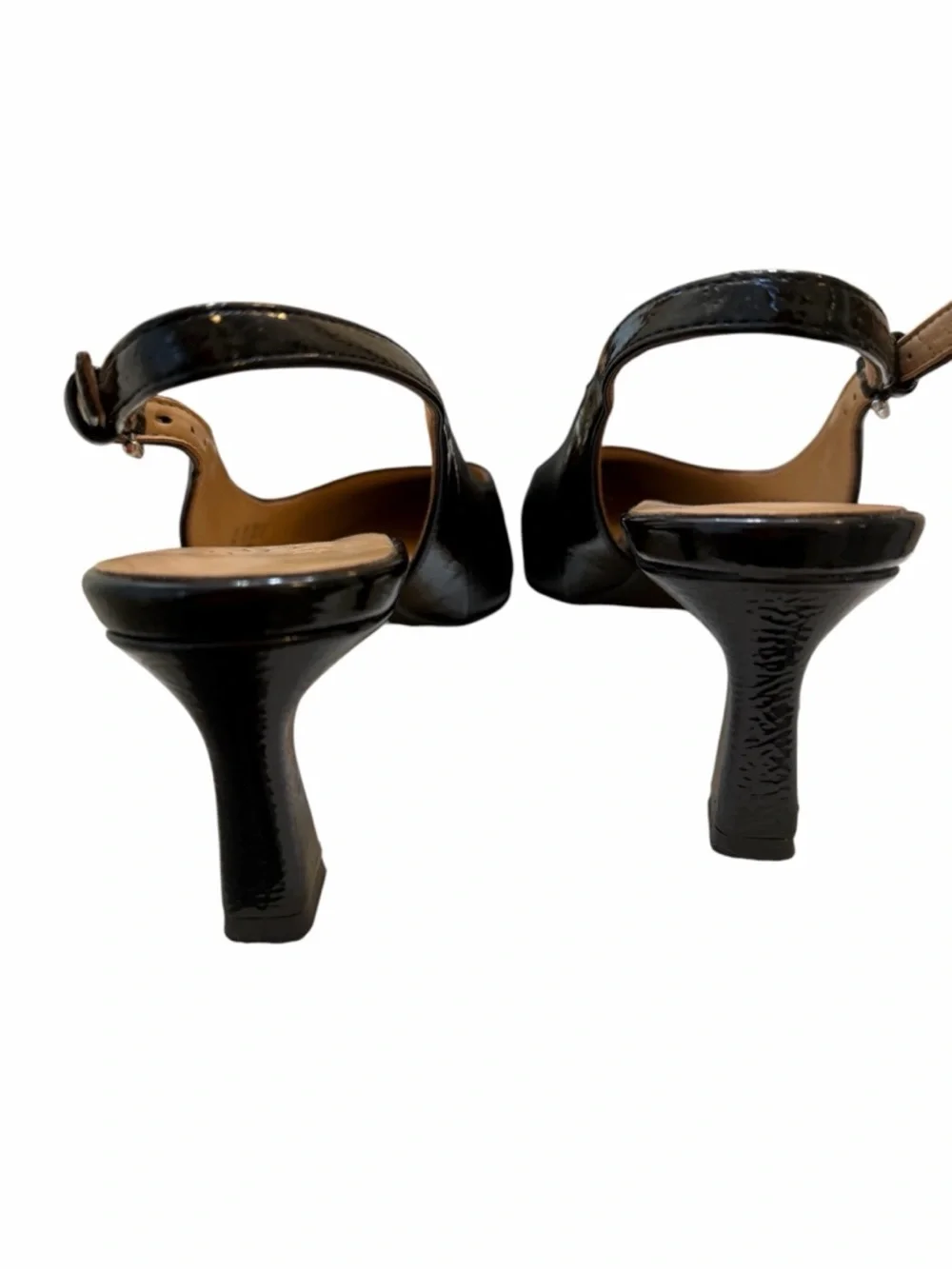 Naturalizer Black Slingback Heels Size 8 Pointed Toe Pumps Classic Career Shoes - Picture 8 of 10